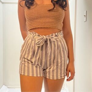 👗 Dynamite High-Waisted Paper Bag Shorts – Women’s Medium 👗